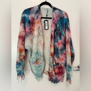 R13 dyed distressed cardigan